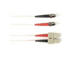 BLACK BOX CORP 62.5 MM FO PATCH CABLE DUPLX, PVC, WH, STSC
