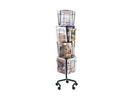SAFCO LIT RACK 16 COMP ROTARY CHL