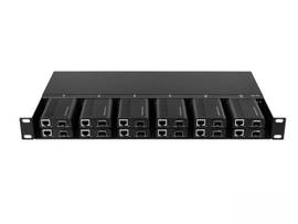 AXIOM MINI-MEDIA CONVERTER RACK MOUNT CHASSIS - 1U, 12 SLOTS, DUAL AC 220V