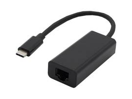AXIOM USB-C MALE TO GIGABIT ETHERNET (RJ45) FEMALE ADAPTER - BLACK