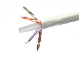 MONOPRICE 1000FT CAT 6 UTP, SOLID, (CMP), WHITE
