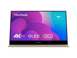 VIEWSONIC 15.6IN UHD OLED PORTABLE MONITOR WITH 60W USB C AND MINI HDMI.