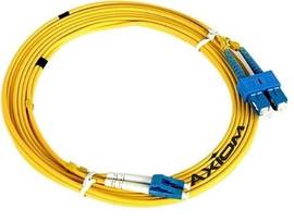 AXIOM LC/LC SINGLEMODE DUPLEX OS2 9/125 FIBER OPTIC CABLE 15M