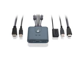 IOGEAR 2-PORT FULL HD KVM SWITCH WITH HDMI AND USB CONNECTIONS