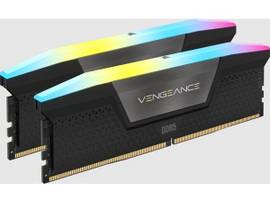 CORSAIR DDR5, 6400MT/S 32GB 2X16GB DIMM, UNBUFFERED, 36-48-48-104, STD PMIC, XMP 3.0, VENGEANCE RGB DDR5 WHITE HEATSPREADER, BLACK PCB, 1.4V