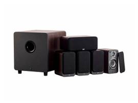 MONOPRICE HT-35 PREMIUM 5.1-CHANNEL HOME THEATER SYSTEM WITH POWERED SUBWOOFER_ ESPRESSO