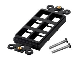MONOPRICE DECOR INSERT FOR KEYSTONE 6 HOLE BLACK