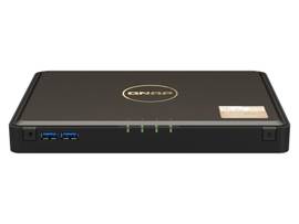 QNAP TBS-464 4-DRIVE NASBOOK. INTEL 4-CORE PROCESS, BURST UP TO 2.9GHZ, 8GB DDR RAM ON-BOARD (NOT EXPANDABLE), 4 X M.2 2280 NVME SSD SLOTS, 2.5GBE AND