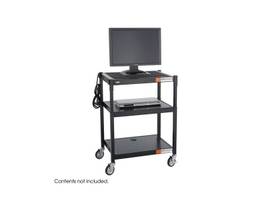 SAFCO CART ADJUSTABLE STEEL BLK