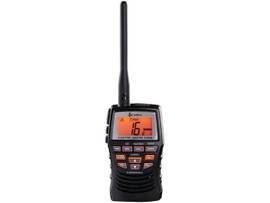 COBRA HAND HELD VHF RADIO, 3 WATT, FLOATS, BLACK BILINGUAL