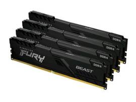 KINGSTON 64GB 3200MHZ DDR4 CL16 DIMM (KIT OF 4) FURY BEAST BLACK
