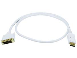 MONOPRICE DISPLAYPORT TO DVI CABLE - WHITE 3FT