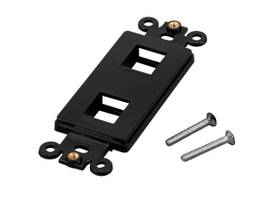 MONOPRICE DECOR INSERT FOR KEYSTONE 2 HOLE BLACK