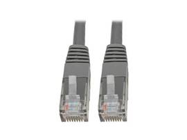 TRIPP LITE CABLE CAT6 GIGABIT MOLDED PATCH GRY 1FT