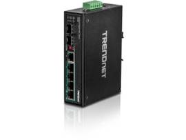 TRENDNET 6-PORT HARDENED INDUSTRIAL GIGABIT POE+ SWITCH (5 GIGABIT / 1 SHARED SFP / 1 DEDICATED SFP)