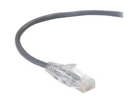 BLACK BOX CORP SLIM-NET CAT6A PATCH CABLE GREY 1FT