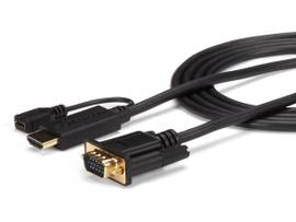 Eliminate adapters, by connecting your HDMI source directly to a VGA monitor/pro