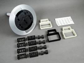 LEGRAND-WIREMOLD FLUSH POKE-THRU ASSY/BK/T
