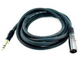 MONOPRICE XLR M TO 1/4INCH TRS M 16AWG CABLE10FT