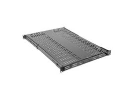 ROCSTOR 1U UNIVERSAL ADJUSTABLE MOUNTING DEPTH VENTED STEEL RACK SHELF - 265LBS (120KG) WEIGHT CAPACITY - 27.6IN 700MM DEEP - 19IN RACKS -