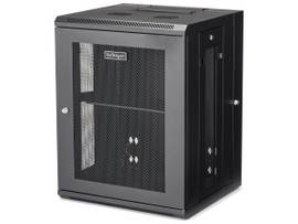 STARTECH WALL-MOUNT SERVER RACK FOR RACKMOUNT EQUIPMENT - DATA RACK FEATURES A HINGED DESIGN WITH EASY ACCESS TO THE DEVICES - 4 POST 15U WALL-MOUNTED