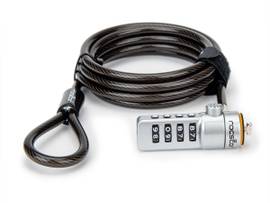 ROCSTOR ROCSTOR ROCBOLT PORTABLE SECURITY CABLE WITH COMBINATION LOCK - 4-DIGIT