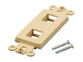 MONOPRICE DECOR INSERT FOR KEYSTONE 2 HOLE IVORY