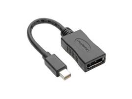 Tripp Lite series Keyspan Mini DisplayPort to DisplayPort Adapter, 4K 60 Hz, Bla