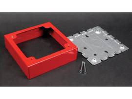LEGRAND-WIREMOLD STL ALARM DEVICE BOX 2G RED (PKG OF 5)