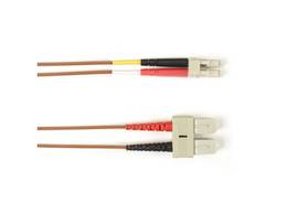 BLACK BOX CORP SM FO PATCH CABLE DUPLX, PVC, BR, SCLC