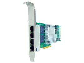 AXIOM 10/100/1000MBS QUAD PORT RJ45 PCIE X4 NIC CARD FOR DELL - 540-BBHS