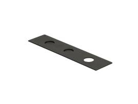 GAMBER 2IN BLANK KNOCKOUT PLATE W/ 3 MOUNTING HOLES FOR CIGARETTE POWER RECEPTACLES (ITEM NO. 7160-0063)