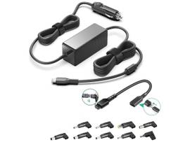 BATTERY TECH BTI 65W USB TYPE-C UNIVERSL AUTO ADAPTER FOR APPLE A1181, A1540, A1718, A2518; DELL LATITUDE 5289, 7350, 9420; LENOVO THINKPAD E570,