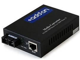 AddOn 10/100/1000Base-TX(RJ-45) to 1000Base-LX(SC) SMF 1310nm 20km Media Convert