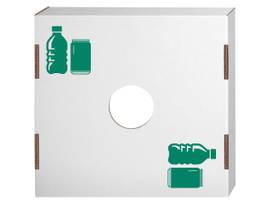 FELLOWES BB CAN RECYCLING LID 18X18X3 10PK