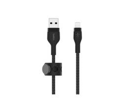 BELKIN,USB-A TO LTG, BRAID SIL, 1M, BLK