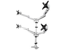 PREMIUM DESK MOUNT QUAD MONITOR ARM 30IN