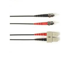 2m (6.5FT) STSC BK OM1 MM Fiber Patch Cable INDR Zip OFNP