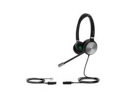 YHS36 DUO (BINAURAL) QD (QUICK DISCONNECT) HEADSET, NON-FLEXIBLE BOOM MICROPHONE, NOISE CANCELING, HEADBAND, QD CABLE INCLUDED.