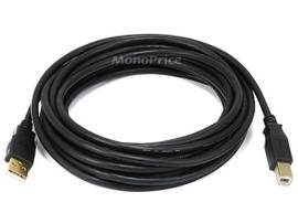 MONOPRICE USB-A TO USB-B 2.0 CABLE - 28/24AWG_ GOL