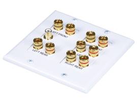 MONOPRICE SURROUND SOUND WALL PLATE 5.1