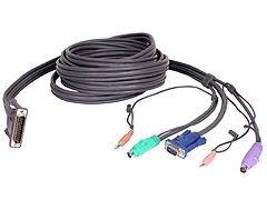 CABLE 33FT KVM DB25M-VGA PS2&AUDIO