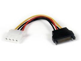 6IN SATA TO LP4 POWER CABLE ADAPTER F/M