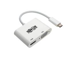USB 3.1 Gen 1 USB-C to HDMI/VGA 4K Adapter (M/2xF), Thunderbolt 3 Compatible, 4K