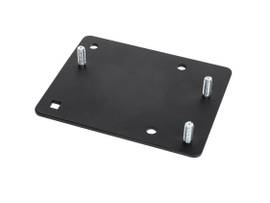 GAMBER INTERFACE PLATE. VESA 75 STUDS TO GJ 2 X 4 PATTERN. USE TO MOUNT A DEVICE WITH VESA 75 STUDS TO A MOTION ATTACHMENT WITH 2 X 4 HOLE PATTERN.