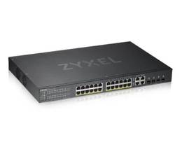ZYXEL GS1920-24HPV2 - HYBRID NEBULAFLEX 24 PORT GBE L2 ADVANCED WEB MANAGED 802.3AT POE+ SWITCH + 4 GBE COMBO GBE/SFP (28 TOTAL PORTS) 375W POWER BUDG