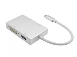 AXIOM 4-IN-1 USB-C TO HDMI, VGA, DVI AND USB VIDEO ADAPTER