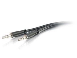 C2G 10FT SLIM AUX 3.5MM MALE TO MALE CABLE