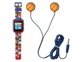 AMERICAN EXCHANGE TIME PLAYZOOM KIDS SMARTWATCH WITH EARBUDS: MULTI COLORED SPORT WITH EARBUDS