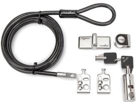ROCBOLT DESKTOP AND PERIPHERALS SECURITY LOCKING KIT, CABLE AND KEY LOCK - 2 KEY